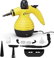 KOK Handheld Steam Cleaner, Multipurpose High Temperature Steam Cleaner with 10 Accessories for Kitchen, Bathroom, Floors, Car Interiors, Chemical Free Cleaning