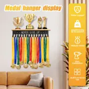 Medal Hanger Display Wall Mounted Trophy Shelf Sturdy Medal Holder Stable qrDpd