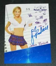 2014 Benchwarmer JESSICA ROCKWELL Hot for Teacher #54 SCHOOL GIRLS Blue Auto/5