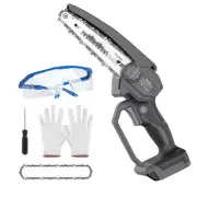 Mini Chainsaw 6 inch Brushless Cordless Pruning Chainsaw With LED Light, Port...