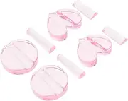 HONMEET Nail Art Embossing Mold Set 2 Packs Metal Frame Bending Tool for DIY Nails Professional Manicure Kit
