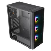 Thermaltake V250 Tempered Glass ARGB Mid Tower Chassis Black