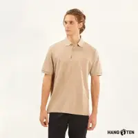 在飛比找momo購物網優惠-【Hang Ten】男裝-經典純棉口袋短袖POLO衫(啡杏花