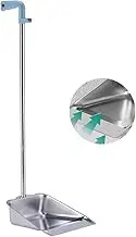 Dust Pans with Long Handle - Metal Upright Dustpan Heavy Duty, 35" Long Handled Stand Up Dustpans for Lobby, Garage, Home and Yard (Dustpan only)