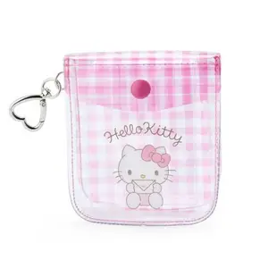 【震撼精品百貨】Hello Kitty_凱蒂貓~日本SANRIO三麗鷗 KITTY透明扣式零錢包附愛心扣環*76315