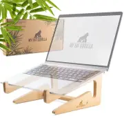 Wooden Laptop Stand, Wood Computer Stand, Bamboo Laptop Stand Compatible with...