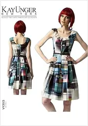 [VOGUE PATTERNS] V1353 Misses'/Misses' Petite Dress Sewing Template, Size F5 (16-18-20-22-24)