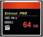 HSANYIUR 64GB CompactFlash Card,UDMA Speed Up to 160MB/s,Original CF Card Camera Memory Card