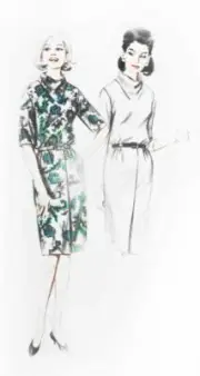 VTG Butterick Original Pattern #3210 1965 Dress Sz 12 UNCUT
