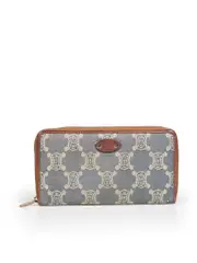 Blue Denim Jacquard Triomphe Wallet