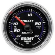 Autometer Cobalt Boost/Vacuum Gauge Electric - 30 inHg/30 PSI, 2 1/16 Inch, Full Sweep, AU6159