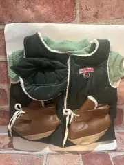 Vintage 1985 Worlds of Wonder Teddy Ruxpin Adventure HIKING OUTFIT Sherpa Lined