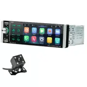 Car Radio 5.1in Single 1 Din Carplay Bluetooth Stereo MP5 Player Receiver Camera (for: Audi)