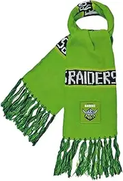 Burley Sekem Unisex Canberra Raiders Traditional Bar Scarf, Multicoloured, One Size