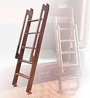 Bunk Bed Ladder/Dormitory Twin Bed Ladder Floor-Standing, Universal Space-Saving RV Ladder, Indoor Loft Bed Wooden Inclined Ladder, Wide Steps with Handrails (Size : 150cm(59in))