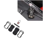 Black Alloy Smart Key Fob Case Shell Cover For Corvette C8 2020-24