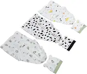BESTonZON 3Sets Newborn Swaddle Unisex Cotton Sleep Sack Hat for Boy Girl Multifunctional for Hospital Birth Kits and Nursery Essentials