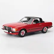 Scale Finished Model Car 1:18 for Benz 350SL Simulation Diecast Alloy Classic Luxury Convertible Car Model Collection Display Miniature Replica Car