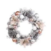 NNEOBA Pine Cone Christmas Wreath Home Decoration