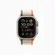 Apple Watch Ultra 2 49mm 鈦金屬錶殼搭配橙色配米色越野錶環S/M-GPS+行動網路版