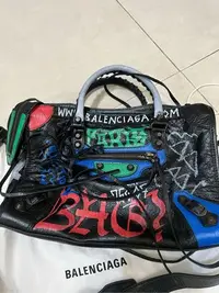 在飛比找Yahoo!奇摩拍賣優惠-全新正品 BALENCIAGA 巴黎世家City S塗鴉機車