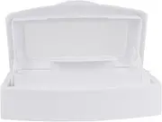 VICASKY Box Transparent Lid Sterilizer Box for Nail Art Tools Durable Cleaning Tray for Salon Home Use Lightweight Convenient for Manicure and