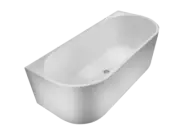 FS36 1400/1500/1700mm Bath Tub White/Black Acrylic back to wall Freestanding