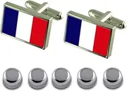 [Select Gifts] Shirt Dress Studs Guadeloupe Flag Cufflinks