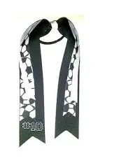 Soccer Hair Streamers Ribbon Bow Free personalization! Choose your colors!