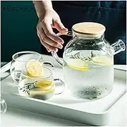 teapot Borosilicate Glass Teapot Heat-Resistant Large Clear Tea Pot Flower Kettle Cup Office Home Tool Chinese teapot KeYJ