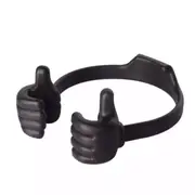 Mount Stand Lazy Movie Watching Thumbs Up Mobile Cell Phone Holder Black