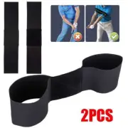 2x Golf Beginners Golf Swing Arm Band Training Aid Strap Motion Correction Belt