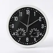 Garden Clocks Outdoor Waterproof, 14 Inches Silent Clock Outdoor Clocks for The Garden Wall Mounted Weatherproof Life Outside Clock Indoor Outdoor Decoration Clock A