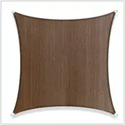 COLOURTREE Square Sun Shade Sail Screen 144" Canopy Patio Pergola Cover Brown