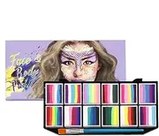Face Paint Kit, Costume Makeup Palette, Water Based Face Paint, 12 Color Face Paint, Cosplay Makeup Palette, Halloween Face Paint, Body Paint Kit for Cosplay, Halloween, and Parties