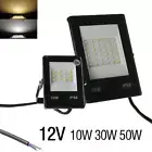 12V LED Flood Light Outdoor 2835SMD 10W 30W 50W Cool/Warm White Waterproof Yard