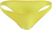 [Generic] Illimitable Man Fashion Solid Casual Sexy Thong Underwear T Pants Valentines Men Gift Set (Yellow #4, One Size)