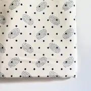 Moda Polka Dots & Paisley Fat Quarter Ivory Blue Cotton Quilting Fabric FQ New