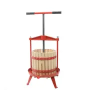12L Wood Frame Manual Fruit Press Heavy Duty Grape Apple Wine Cider Home Brew