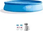 Intex 12' x 30" Easy Set Inflatable Above Ground Swimming Pool Pump & Filter