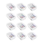 12PK Lemon & Lime Yorkshire Durable Glass Fresh Lock Food Storage Container 1.5L