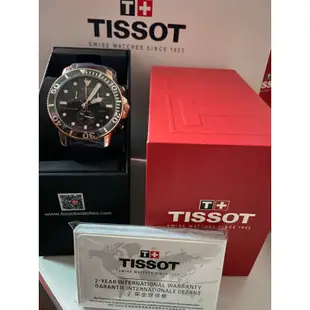 🔥現貨正品最低價🔥TISSOT天梭 黑x玫瑰金 Seastar 海洋之星潛水腕表 T1204173705100 45mm