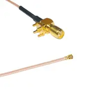 RG178 RP-SMA Female PCB Tall to IPX U.FL Coax RF Cable USA-Ship