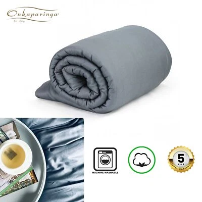 Revitasleep Weighted Blanket Charcoal by Onkaparinga - 3kg, 5kg, 7kg and 9kg