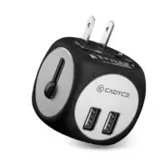 Universal Travel Adapter CA-UTA Black Cadyce US/UK/EU or AU Plugs