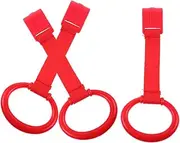 WHAMVOX 3Pcs Baby Pull Up Ring Set Learning Standing Aid Plastic Webbing Crib Pull Ring for Infants Toddler Hand Pull Ring Safe Bright Colors Easy to Use