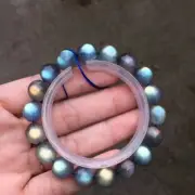 11mm Natural Labradorite Rainbow Light Gemstone Beads Bracelet AAAA