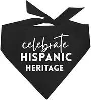 Celebrate Hispanic Heritage Dog Bandana (Black, OS 1099)