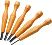 WILLBOND 5 Pcs Linocut Carving Tools Set Linoleum Hand Carving Tools Wood