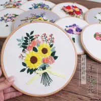 在飛比找蝦皮購物優惠-【中國刺繡】刺繡diy材料包玫瑰花創意手工制作歐式古風立體繡